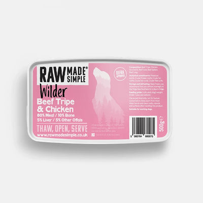 RMS Beef Tripe & Chicken 500g